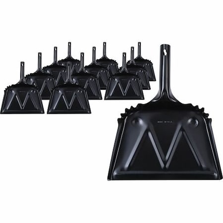 Bsc Preferred DUSTPAN, MTL, BLACK , 12 IN, 12PK GJO58143CT